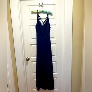 Market & Spruce Maxi Dress in Navy. Size Medium